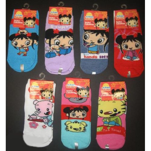 Girls Ni Hao Ki-Lan No Show Socks Size 6-8 Case Pack 120