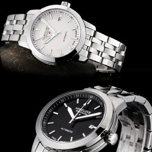 HANDLOVE Brand Genuine Swiss Automatic Mechanical Men's Fashionable Watch Leather Strap