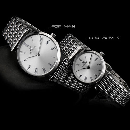 Waterproof Genuine Swiss Sapphire Imported Watch HANDLOVE Women's Wrist Accessories Silver