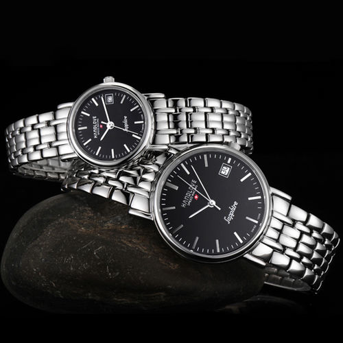 Men's Genuine Classic Retro Standard Numerals Quartz Watch Stainless Steel Fashion