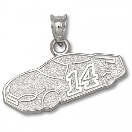 Sterling Silver Officially Licensed Tony Stewart ""#14"" Nascar Car Pendant