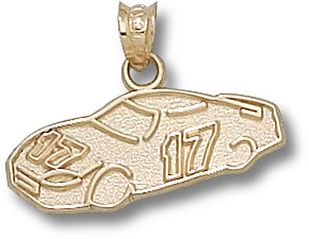 Gold Plated Officially Licensed Matt Kenseth ""#17"" Nascar Car Pendant