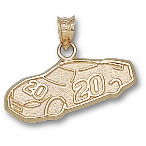 14k Yellow Gold Officially Licensed Joey Logano ""#20"" Nascar Car Pendant