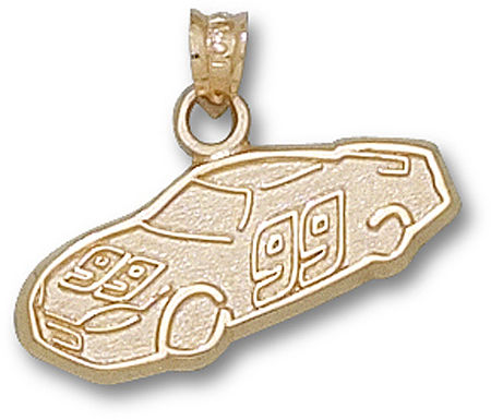 14k Yellow Gold Officially Licensed Carl Edwards ""#99"" Nascar Car Pendant