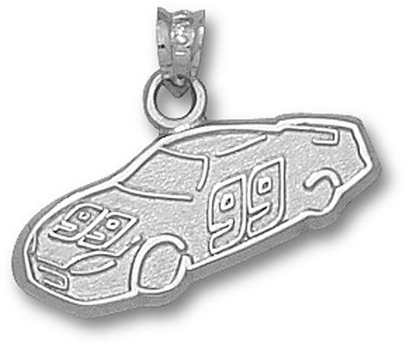 Sterling Silver Officially Licensed Carl Edwards ""#99"" Nascar Car Pendant