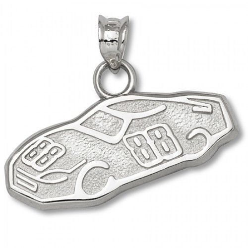 Sterling Silver Officially Licensed Dale Earnhardt, Jr. ""#88"" Nascar Car Pendant
