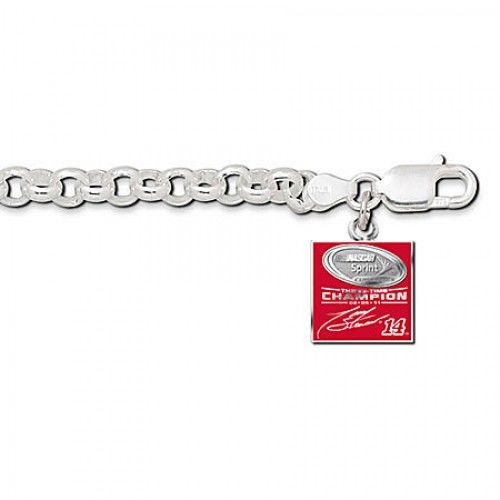 Tony Stewart 3x Champ Bracelet with Racing Red Charm
