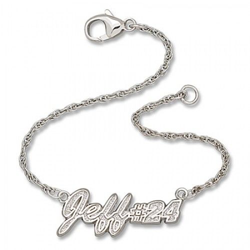 Unisex Adult'S Sports Design Bracelet in Sterling Silver - Mirror Polish