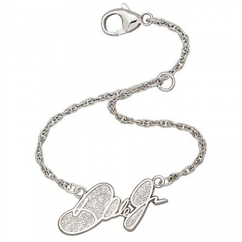 Unisex Adult'S Sports Style Bracelet in Sterling Silver - Mirror Finish