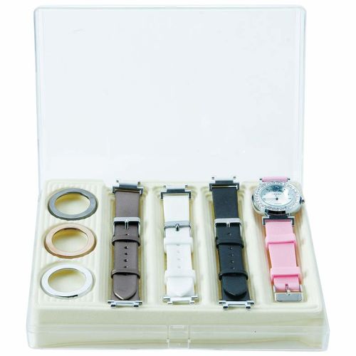 Ladies&apos; Watch with Interchangeable Bands and Faces