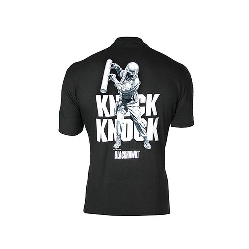 BLACKHAWK! SS T-shirt, Knock Knock Black M