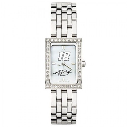 Cubic Zirconia Number 18 Watch - Nascar in Stainless Steel - Buckles