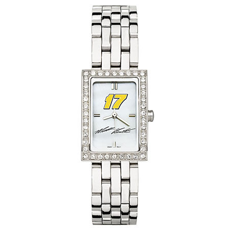 Stainless Steel Officially Licensed Ladies #17 Matt Kenseth Nascar Watch