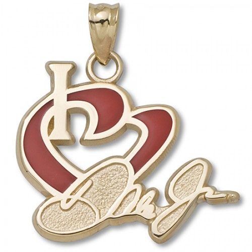 Dale Earnhardt, Jr. #88 'I Heart Dale Jr.' Nascar Heart Pendant
