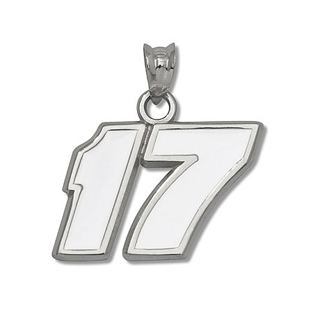 Sterling Silver Driver Matt Kenseth #17 Enameled Nascar Pendant