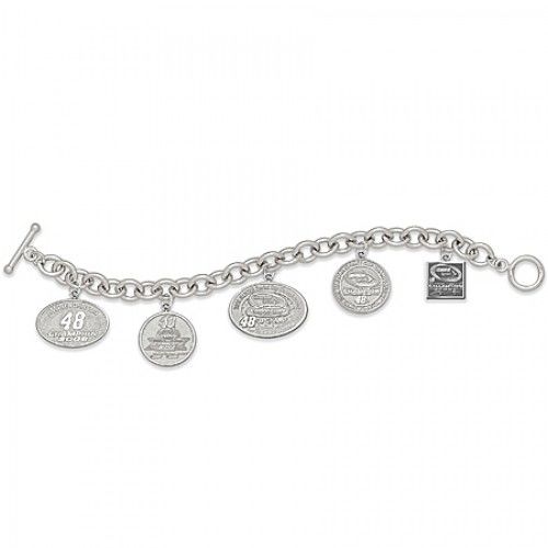 Sports-Themed Bracelet in Sterling Silver - Glossy Polish - Impressive