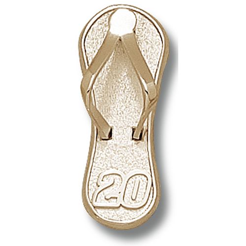 Joey Logano #20 Nascar Flip Flop Pendant - 1"" New