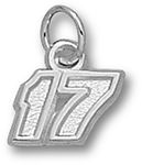 Sterling Silver '17' Matt Kenseth #17 Nascar Charm