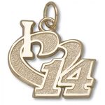 I Heart 14 Charm - Nascar - Racing in 10kt Yellow Gold - Tempting