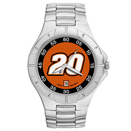 Stainless Steel Pro Ii Mens' Officially Licensed #20 Joey Logano Nascar Watch