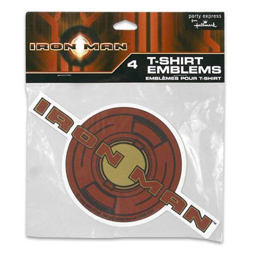Iron Man T-Shirt Sticker Emblem, 4 Piece Case Pack 288