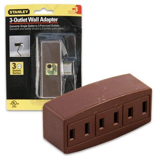 Wall Adapter 3 Outlets Polarized Case Pack 24