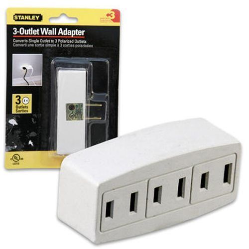Wall Adapter 3 Outlets Polarized Case Pack 24
