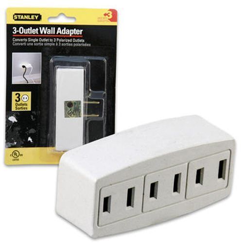 Wall Adapter 3 Outlets Polarized Case Pack 24