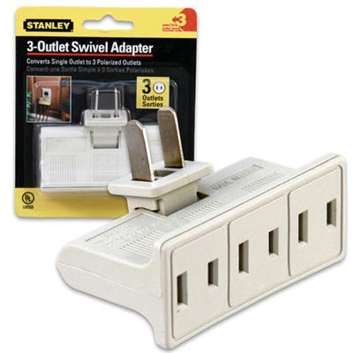 Swiveling Outlet Adapter 3 Outlets Case Pack 24