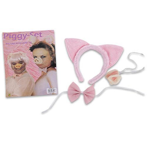Pig Ears 3 Pieces With Nose And Bow Tie Case Pack 48