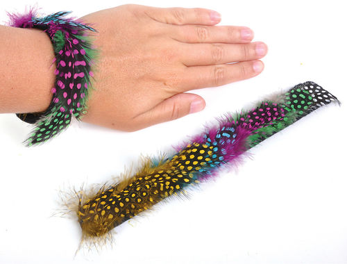 8.5"" Feather Slap Bracelet Case Pack 12