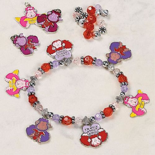 Valentine Gorilla Charm Bracelet Craft Kit Case Pack 3