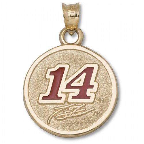 Officially Licensed #14 Tony Stewart Enameled Nascar Pendant