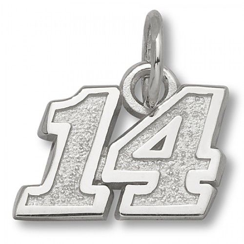 Number 11 Charm - Nascar - Racing in White Gold - 14kt - Neat - Unisex Adult
