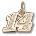 Number 11 Charm - Nascar - Racing in Gold Plated - Magnificent - Unisex Adult