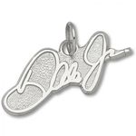 Dale Jr. Charm - Nascar - Racing in White Gold - 10kt - Stylish - Unisex Adult