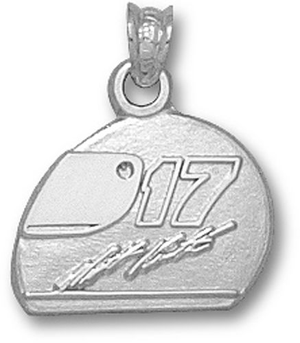 14k White Gold Matt Kenseth Nascar Pendant 1/2