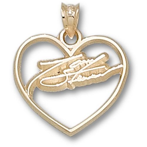 14k Yellow Gold Tony Stewart Nascar Pendant