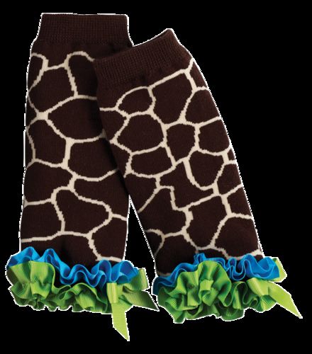 Mud Pie Baby Girl Leg Warmers, Giraffe Print (0-12 Months)