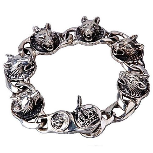 Langtou Style Men's Bracelet Made of .925 Thai Silver Jewelry Material