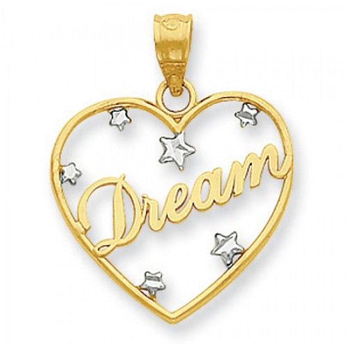 Heart Pendant with Hopeful Heart Design