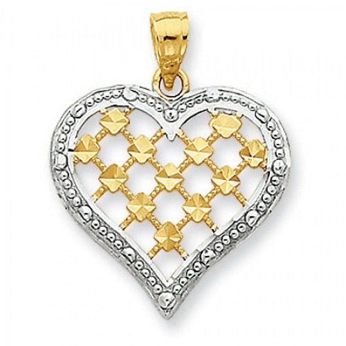 Heart Pendant with Moses and the Divided Sea
