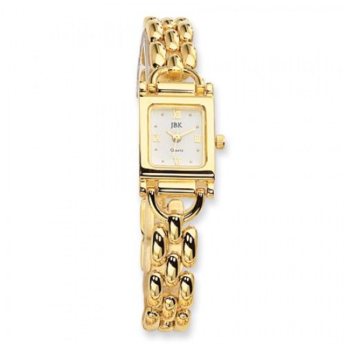 Jbk Jackie Kennedy Watch in Gold Plated - Fold Over - Chain Strap - Tempting