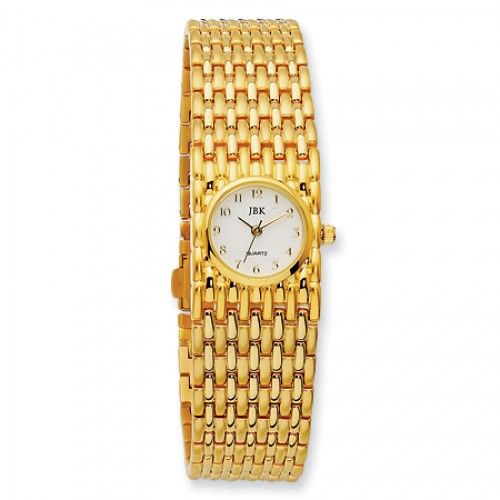 Jbk Mesh Jackie Kennedy Watch in Gold Plated - Fold Over - Wonderful