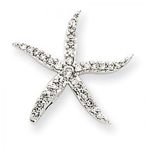 White Gold Diamond Star Fish Pendant