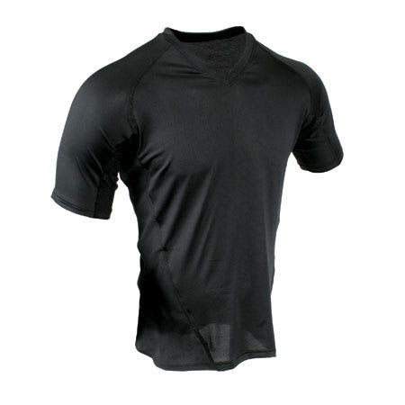 Engineered Fit Shirt-SS Vneck Black XL