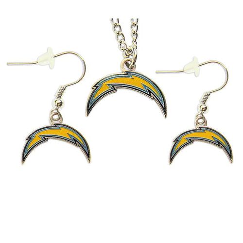San Diego Chargers Necklace and Dangle Earring