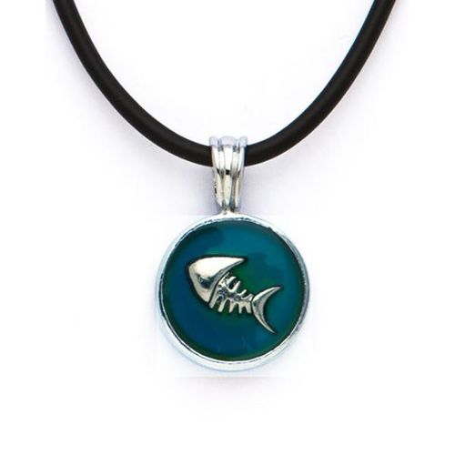 Mood Necklace with Good Luck Fish Charm Case Pack 36