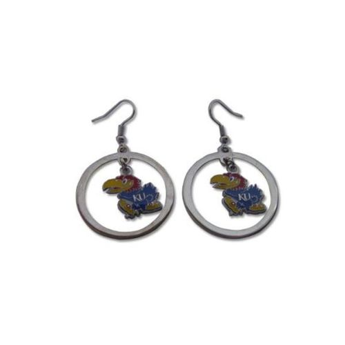Kansas JayhawksHoop Logo Earrings