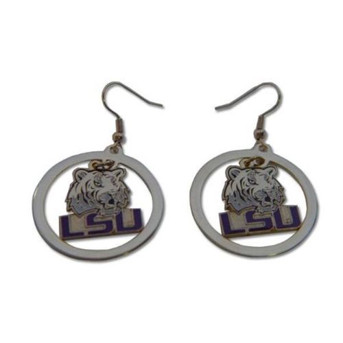 LSU Tigers Logo Hoop Earrings